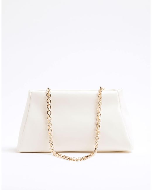 River Island White – clutch
