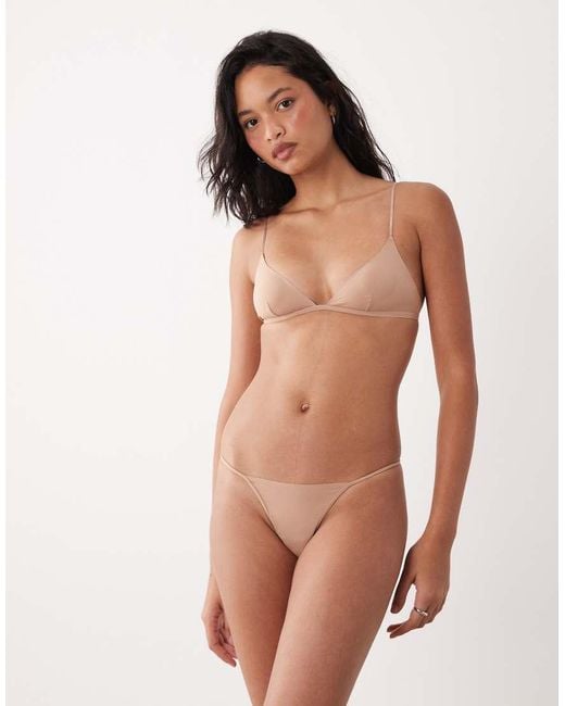 Cotton On Brown Invisible Micro Bralet