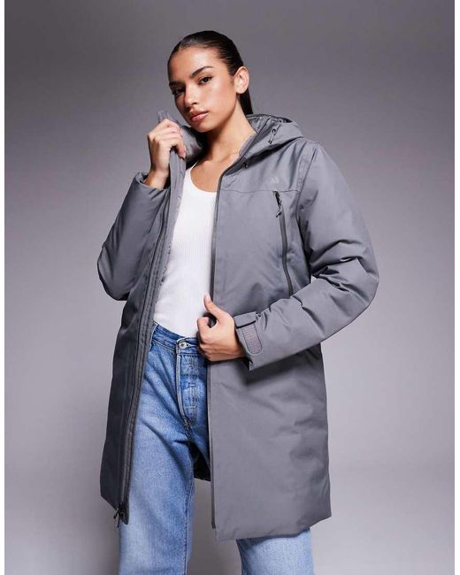 The North Face Blue W Mtn Range Down Parka