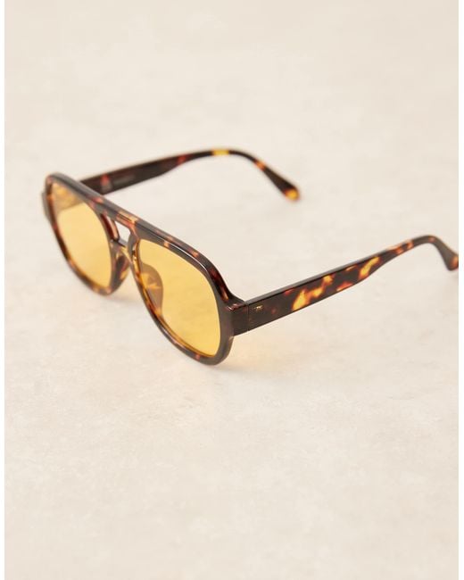 ASOS Blue Aviator Sunglasses