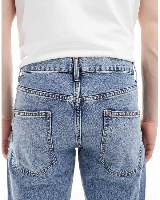 ASOS Blue Tapered Jeans for men