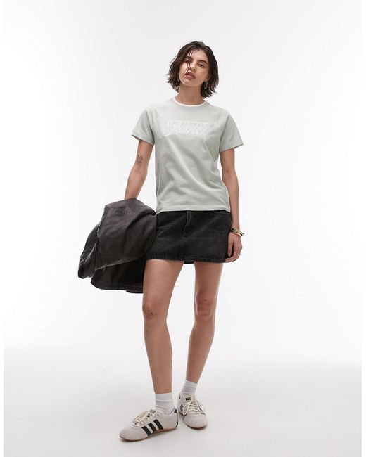 Tommy Hilfiger Gray Large Embroidered Logo T-shirt