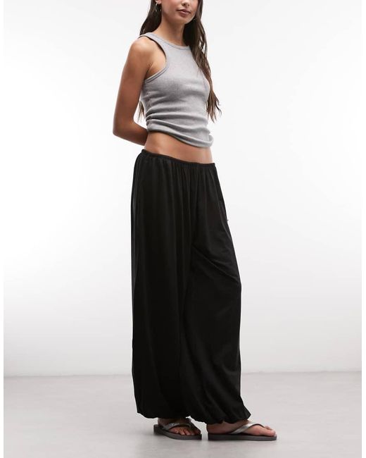 Weekday Black Balloon Fit Trousers