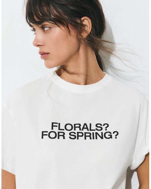 Pull&Bear White The Devil Wears Prada T-shirt