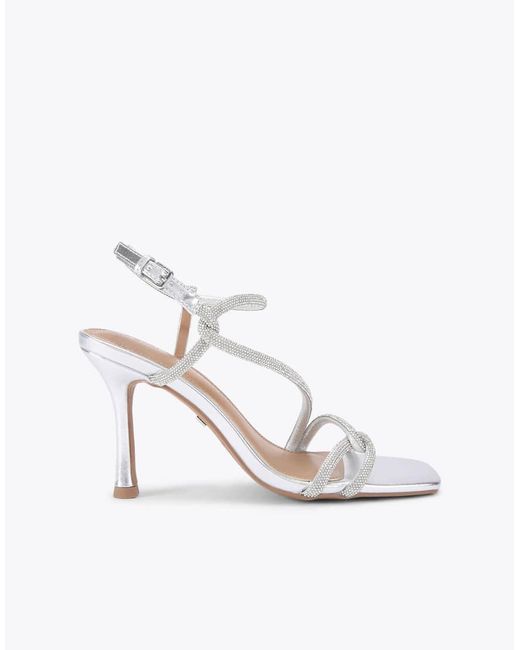 KG by Kurt Geiger White Audrey High Heeled Sandals