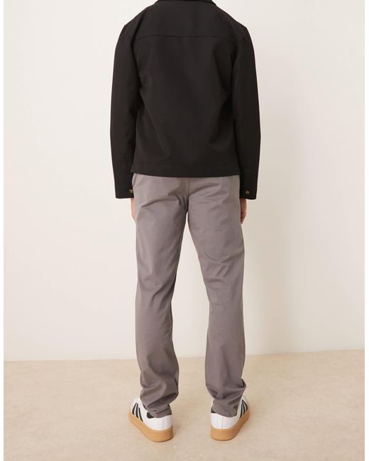 Pantalon chino ajusté - foncé New Look pour homme en coloris Natural