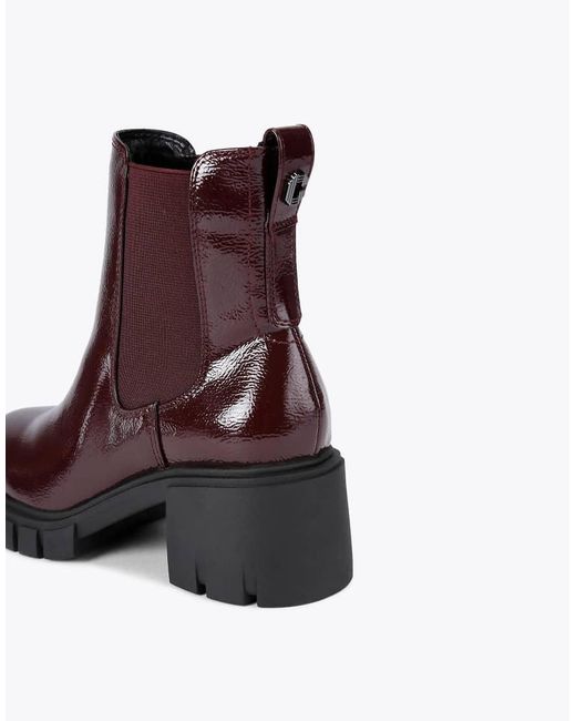Carvela Kurt Geiger Purple Ignite Chelsea Mid Ankle Boots
