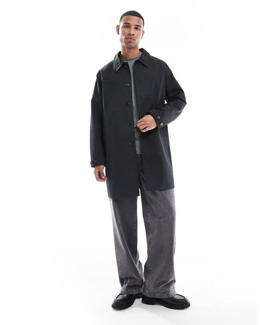 Jack & Jones Blue Mac Coat for men