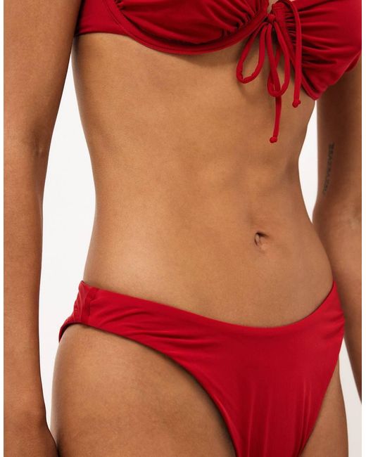 NA-KD Red Bikini Trousery