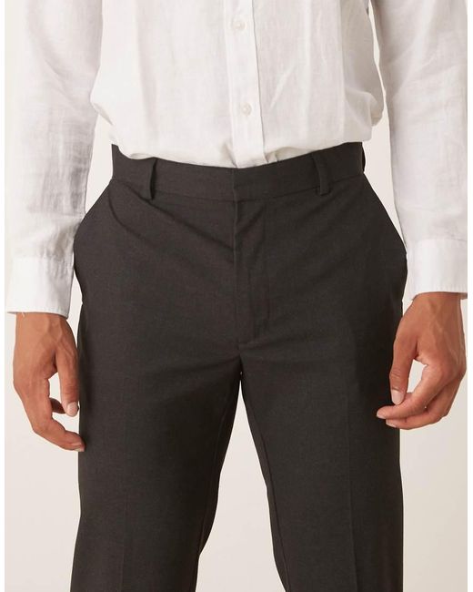 ASOS Gray Slim Smart Trouser for men