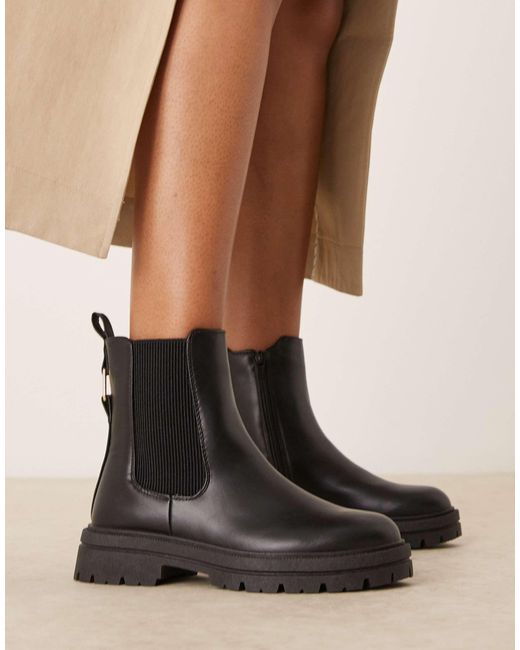 New Look Chelsea Boots Van Pu Met Dikke Zool in het Naturel Lyst NL