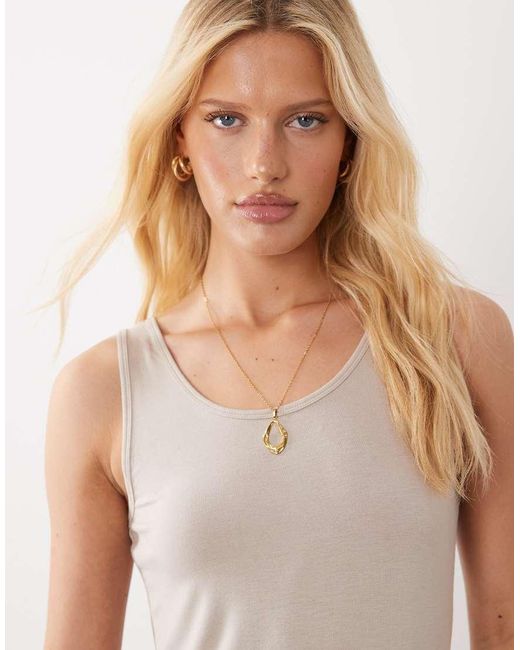 Jdy Natural Ribbed Tank Top