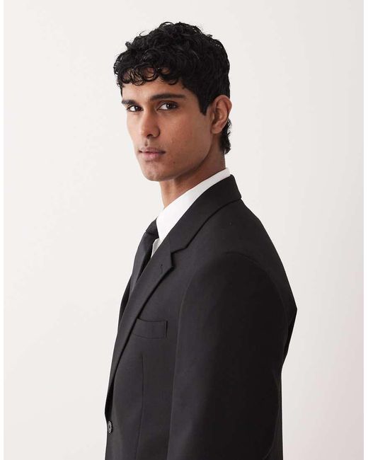 ASOS Black Slim Suit Blazer for men