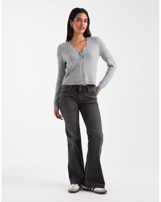 ONLY Gray V-Neck Cardigan