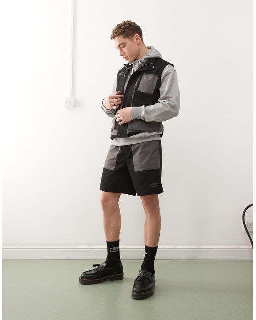 Umbro – shorts in Black für Herren