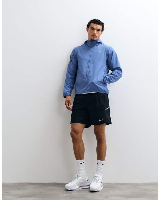 Nike Blue Form Dri-Fit Hooded Jacket for men
