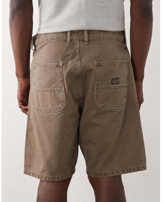 Jack & Jones Natural Carpenter Denim Shorts for men