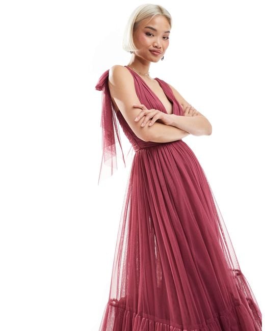 knee length dresses for ladies Black V Neck Tulle Lace Beads Long Prom Dress, Black Tulle Evening Dresses US 10 / Custom Color