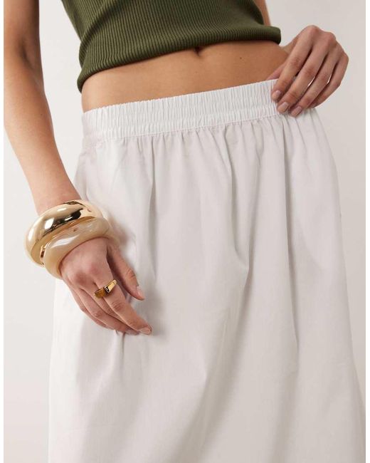 Jdy Natural Poplin Midaxi Skirt