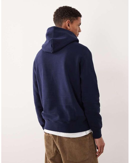 Polo Ralph Lauren Blue Large Logo Fleece Hoodie for men