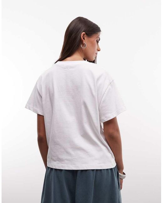 Collusion White Fitted Button Tee