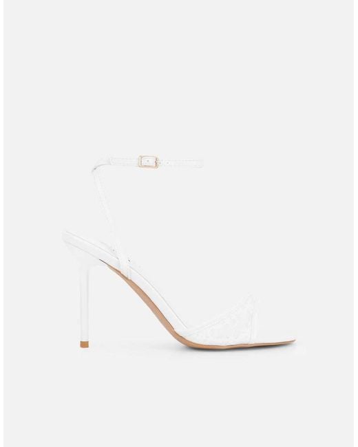 SIMMI White Juby Heeled Sandals