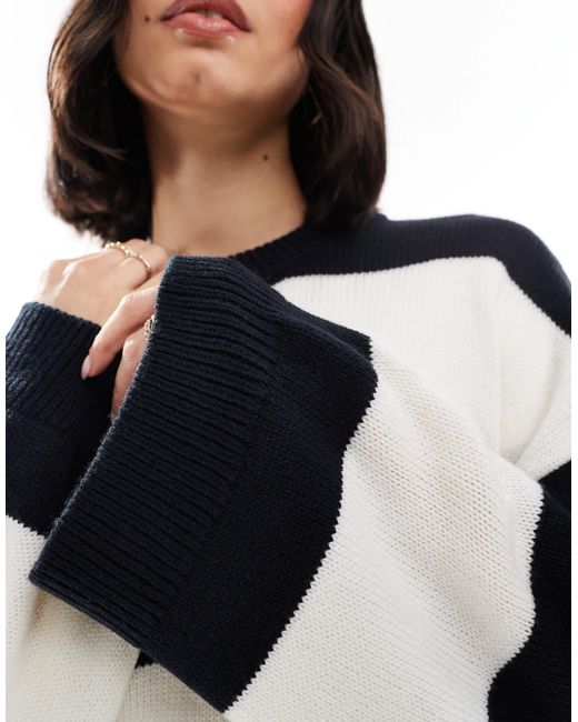 ASOS Blue – flauschiger strickpullover