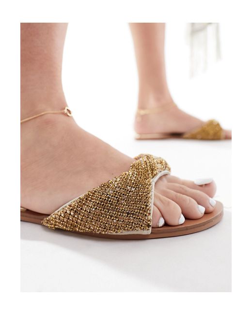 SIMMI Pink Simmi london wide fit – kenya – flache sandalen