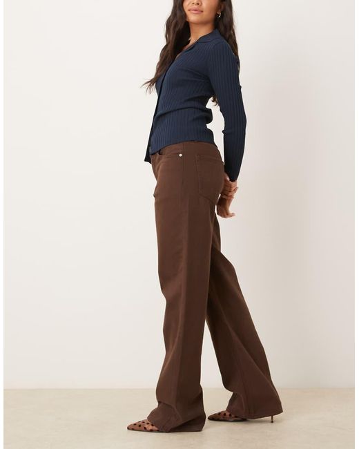 Glamorous Blue Relaxed Fit Straight Jeans