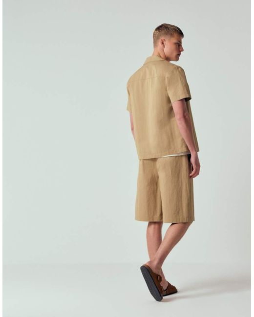 ASOS Natural Long Length Jorts for men