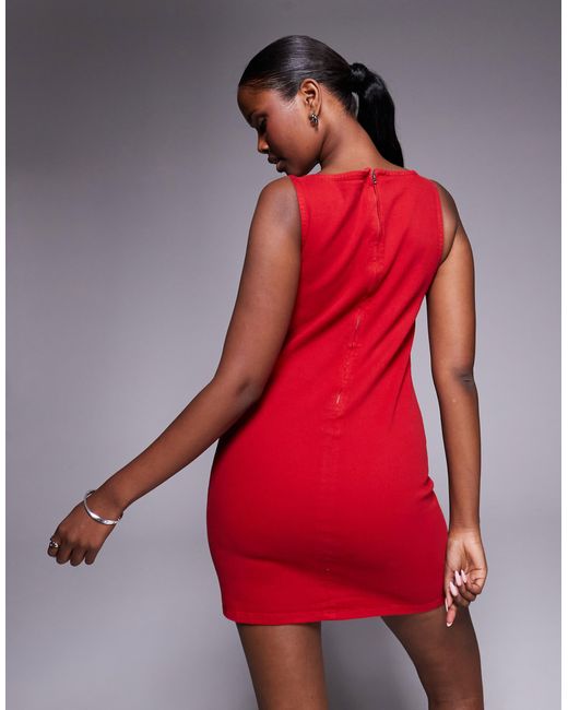 ASOS Red – stretch-minikleid aus denim