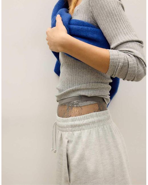 Stradivarius Blue Super Barrel Jogger Trousers