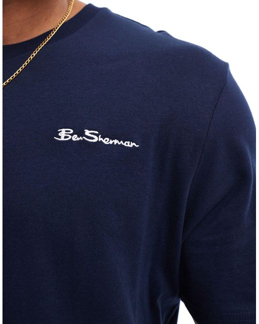 Ben Sherman – kurzärmliges t-shirt in Blue für Herren