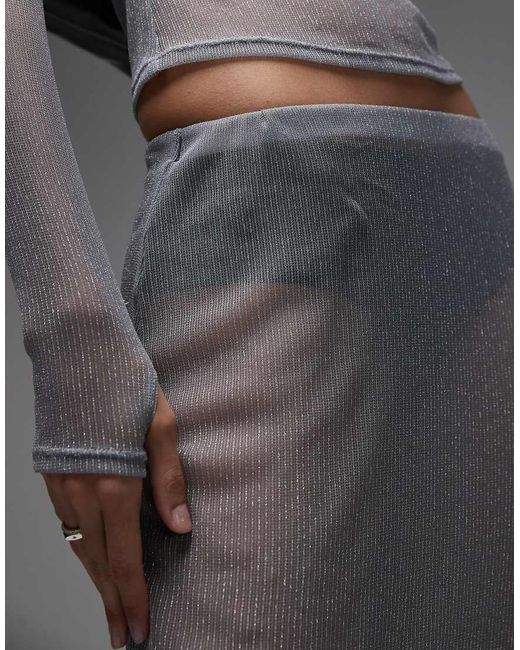 Gonna Lunga di ASOS in Gray