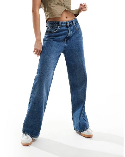 ONLY Blue Maisie Low Rise baggy Jean
