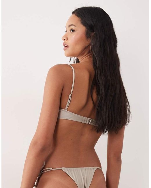 Mango Brown Tie Side Bikini Bottoms