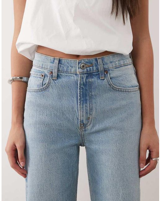 Abercrombie & Fitch Blue High Rise 90s Relaxed Jeans