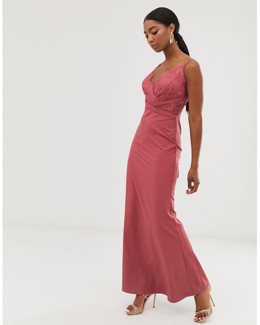 little mistress pink lace dress
