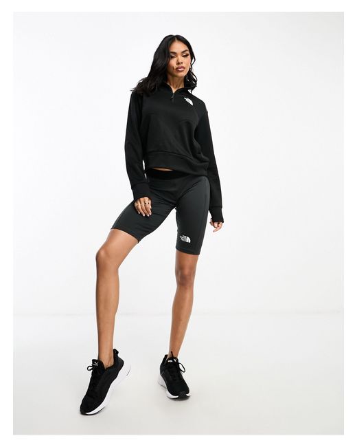 The North Face Training Reaxion 1/4 Zip Fleece Sweat in Black | Lyst  Australia