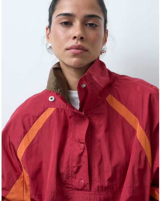 ASOS Oversized Trackjack in het Red