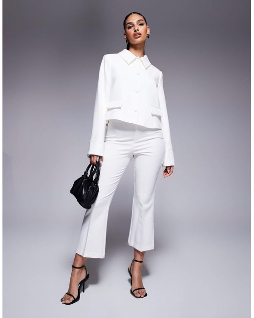 River Island Blue Crop Flare Co Ord