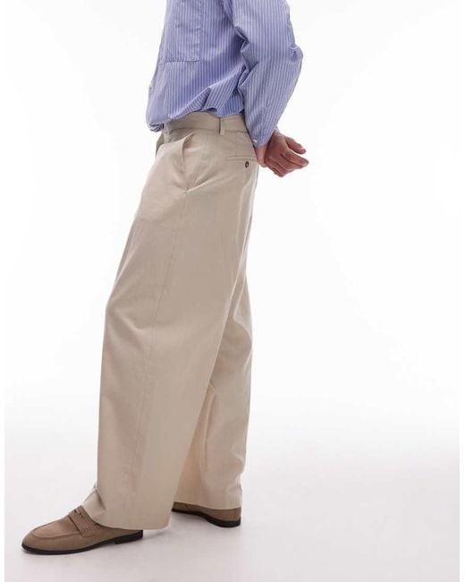 Pantaloni A Fondo Ampio di Topman in Blue da Uomo