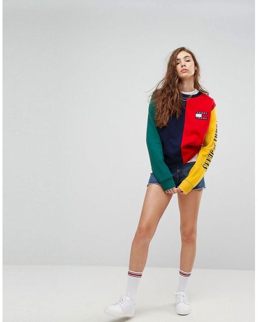Tommy Hilfiger Tommy Jeans 90s Capsule Colourblock Sweatshirt