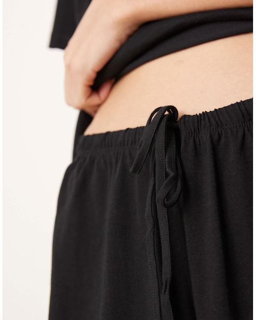 ASOS Black Asos Design Tall Mix & Match Cotton Pyjama Trouser