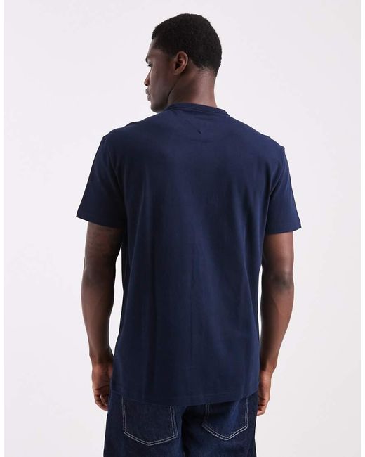 Tommy Hilfiger Blue Regular Fit Applique Logo T-shirt for men
