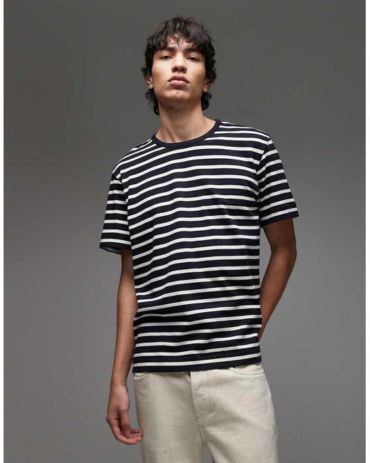 Camiseta A Rayas Azules Y Blancas Extragrande De Tejido Grueso De ARKET de hombre de color Multicolor