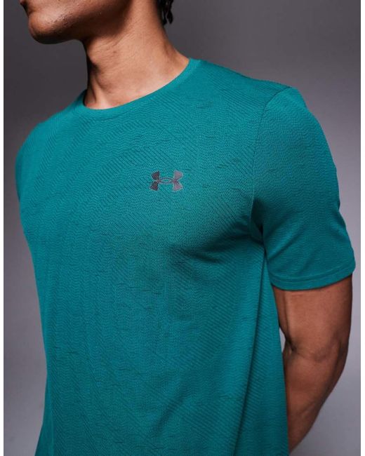 Under Armour Green Vanish Seamless Novelty Short Sleeve T-shirt for men