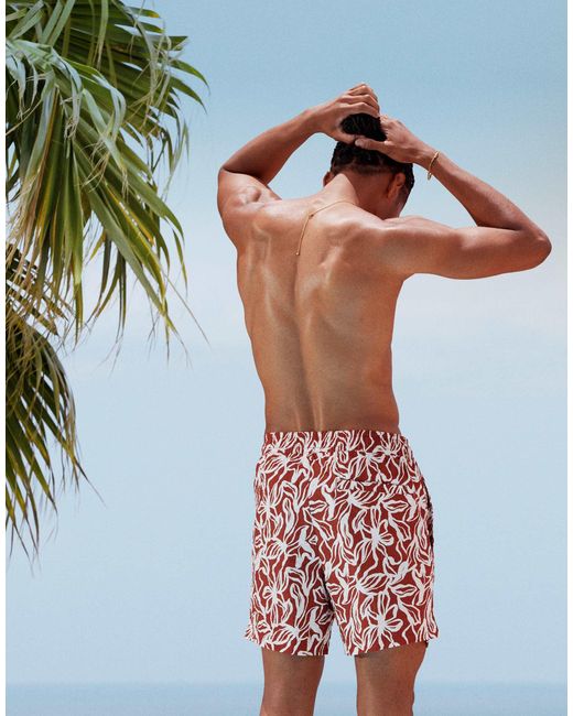 Threadbare – badeshorts aus seersucker in Blue für Herren