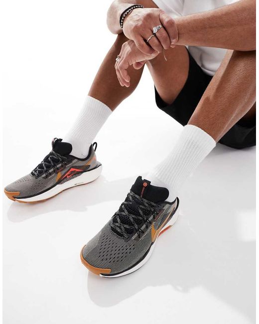 Nike White Reactx Pegasus Trail 5 Trainers for men