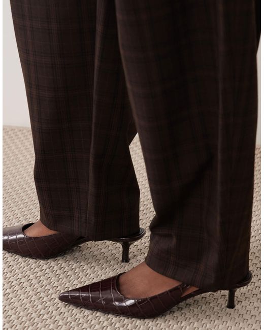 Mango Brown Barrel Trouser